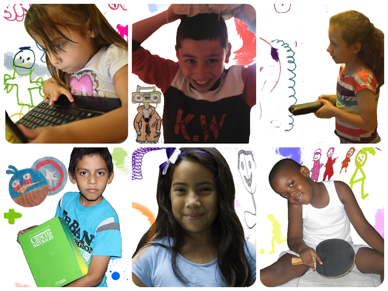 Yulian, Brady, Sofía, Rubén, Liliana y Daniel son algunos de los niños de Villavicencio, Bogotá, Medellín, Barranquilla y Cali que hicieron parte del trabajo de campo.