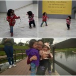 Violeta y Celeste, las hijas de Diana Hernández, poco a poco aprenden a compartir, a cuidarse mutuamente y a ser hermanitas. En esta ocasión jugaban; Violeta estaba persiguiendo a Celeste y ella gritaba mientras corrían.