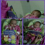 NaTaly Orozco Palomá:
A mi bebé le encanta el libro Estrellita dónde estás. Por su temática se presta para que se narre de modo musical. Sus personajes tienen colores llamativos y sus cuerpos son con texturas, lo que lo hace más atractivo. Acudimos al cerdito pink (un títere), quien canta la historia rimada que invita a dormir y a soñar mágicamente. Mi hija se entretiene, ríe, balbucea, se emociona y no deja de prestar atención a lo que se le cuenta. Disfruta de títulos en los que presentan animales.