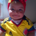 ¡La camiseta! Jenny Amortegui nos compartió esta linda foto de su hija.